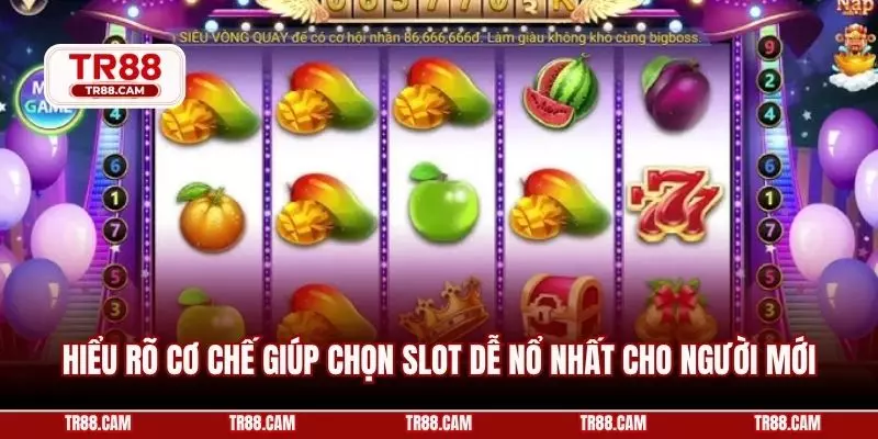 Hiểu rõ cơ chế giúp chọn slot dễ nổ nhất cho người mới